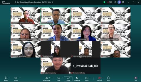Diskusi Bawaslu Bali dengan Mahasiswa Universitas Warmadewa terkait Integritas Calon yang ditunjuk Parpol menjadi delegasi Rakyat, Selasa (6/10/2026)