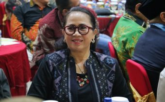 Kordiv P2H Bawaslu Bali, Ketut Ariyani saat hadiri Musyawarah Wilayah Kahmi Bali, Sabtu (136/2026)