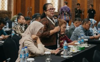 Kordiv P2H Bawaslu Bali, Ketut Ariyani saat jabarkan kerentanan Data pemilih terkait TNI dan Polri yang alih status, Jakarta (20/7/2026)