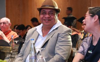 Anggota Bawaslu Bali, I Nyoman Gede Putra Wiratma saat hadir di Sekolah Tinggi Bisnis (STB) Runata.
