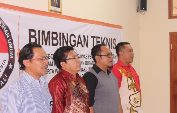 BAWASLU BALI GELAR BIMTEK PANWAS KABUPATEN/KOTA TAHUN 2015