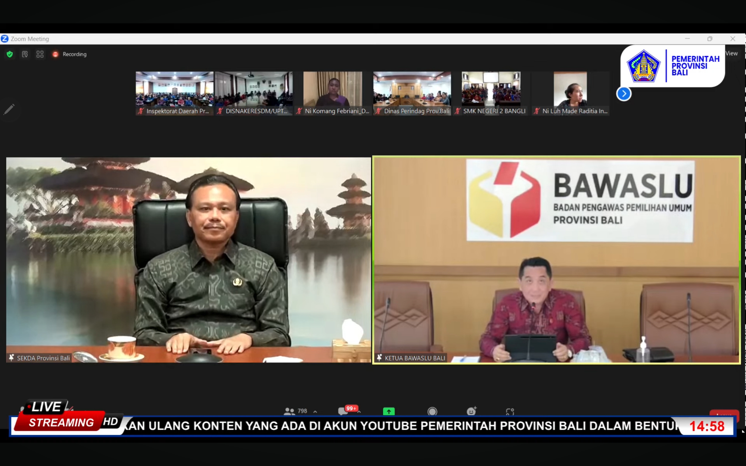 Sosialisasi Netralitas ASN, Bawaslu Bali Ingatkan Ada Ancaman Pidana Bagi Yang Melanggar