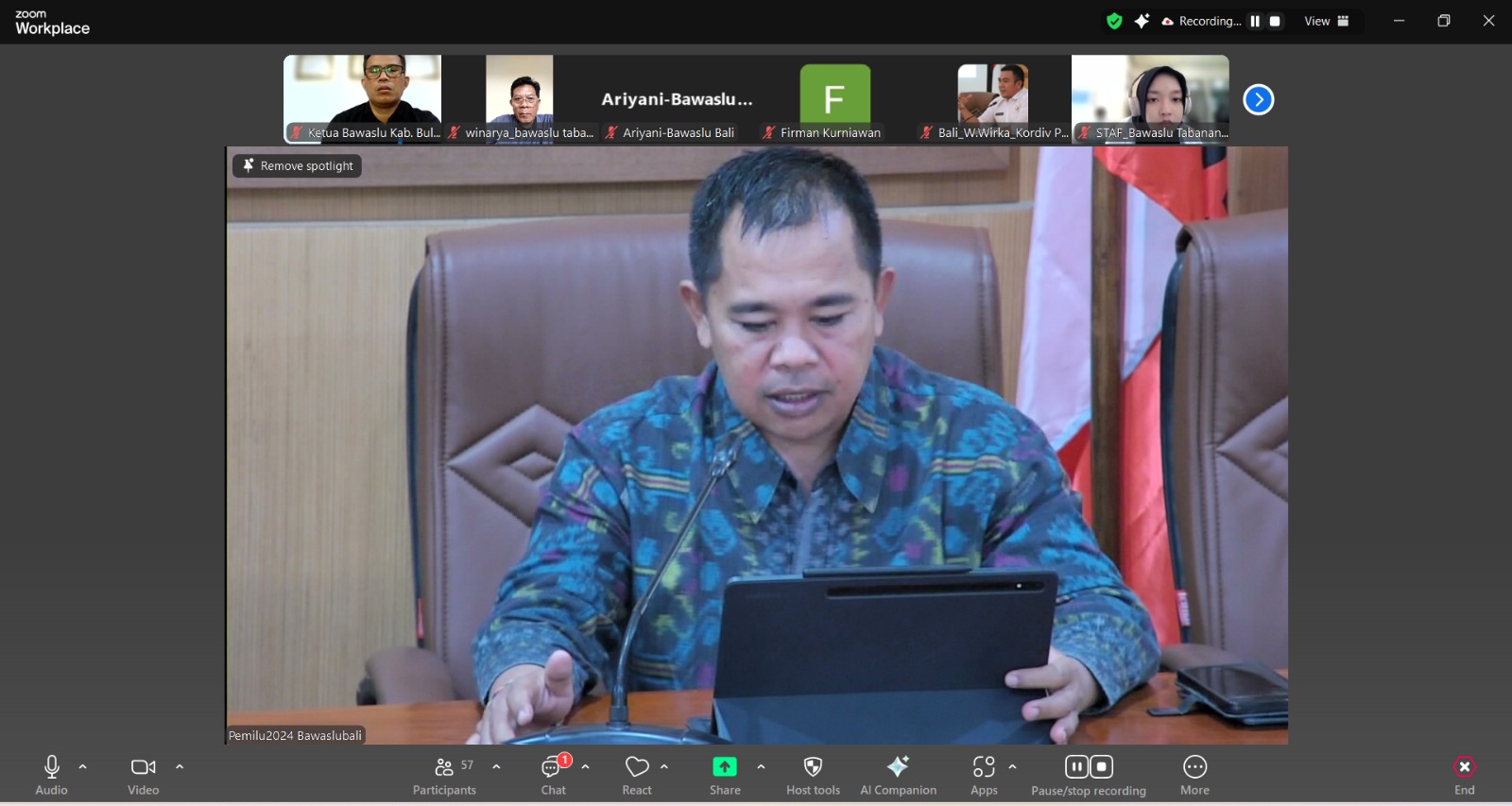 Ciptakan Ruang Kerja Aman, Bawaslu Bali Sosialisasikan SK Pencegahan Kekerasan Seksual