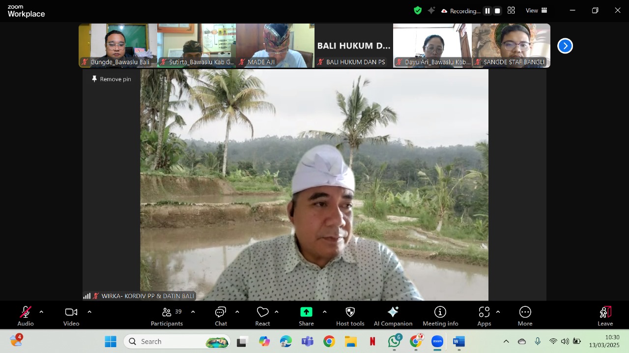 Bawaslu Bali Canangkan Susun Buku Kompilasi Penanganan Pelanggaran Pemilu 2024