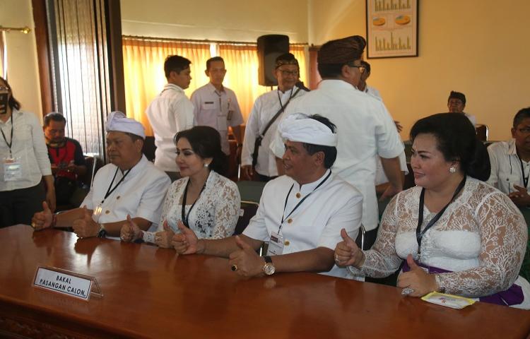MANTRA-KERTA Mendaftar Sebagai Pasangan Calon Gubernur dan Wakil Gubernur Bali Tahun 2018