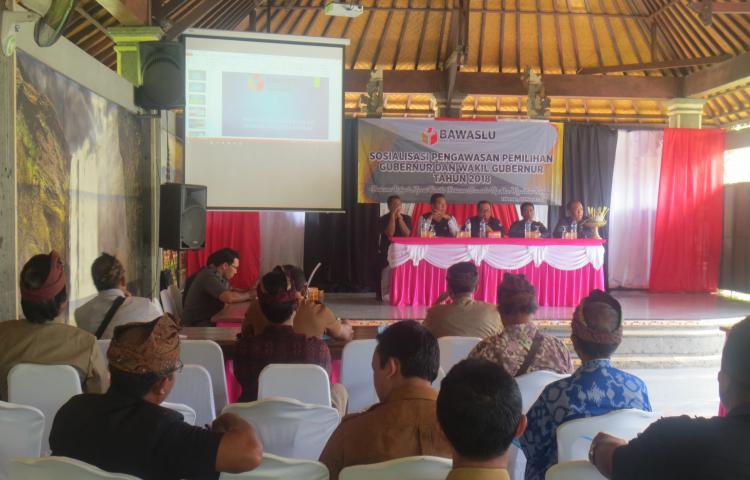 Sosialisasi Pengawasan Pemilihan Gubernur dan Wakil Gubernur Tahun 2018