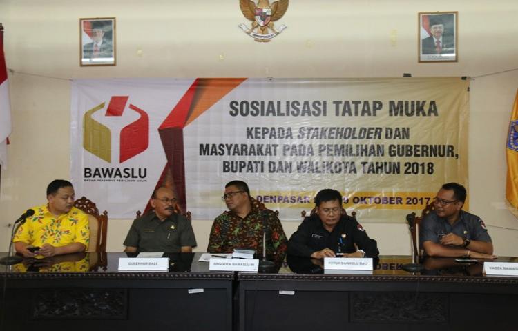 Sosialisasi Tatap Muka Kepada Stakeholder dan Masyarakat Pada Pemilihan Gubernur, Bupati dan Walikota Tahun 2018
