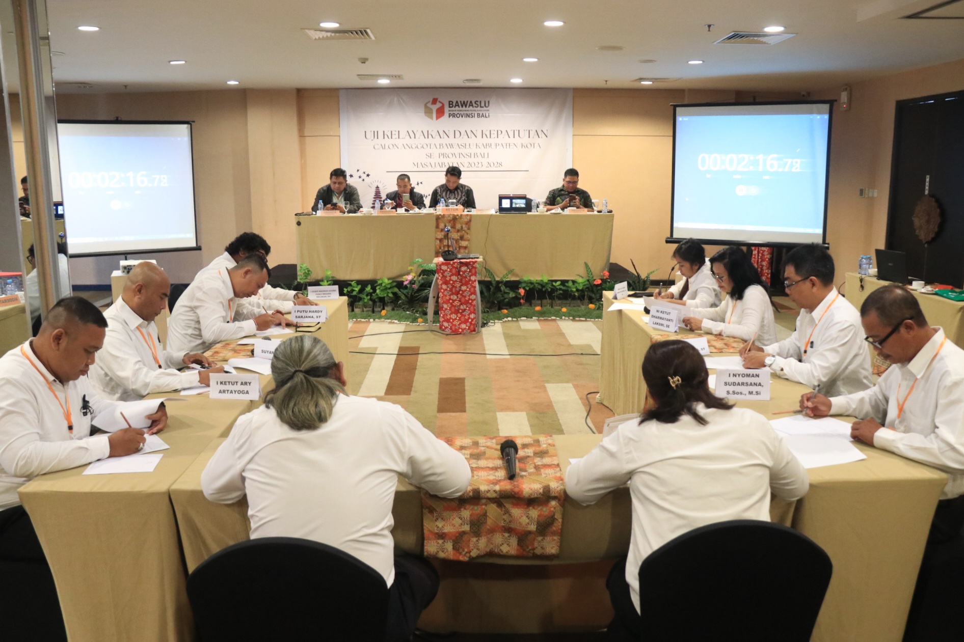 Rampung! 66 Orang Calon Anggota Bawaslu Kabupaten/Kota Telah Jalani Tes SSGD