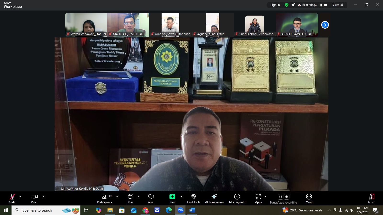 Rapat Koordinasi Pembahasan Program Kerja Divisi Penanganan Pelanggaran Tahun 2026