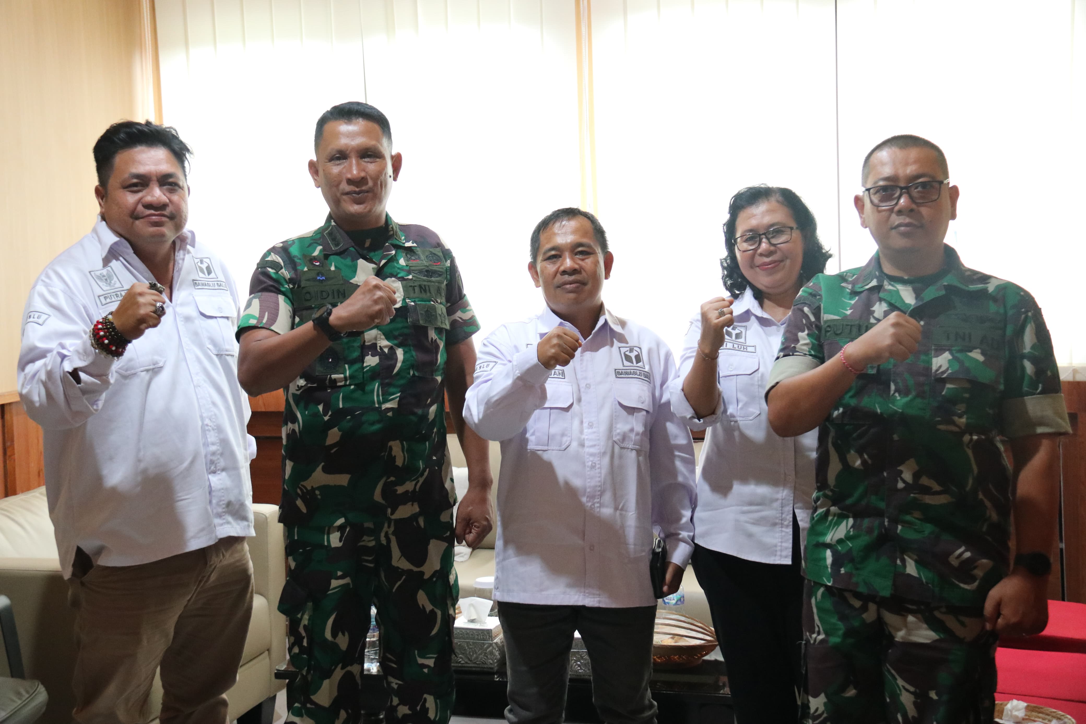 Audiensi Bawaslu Bali dengan Korem 163/Wirasatya 