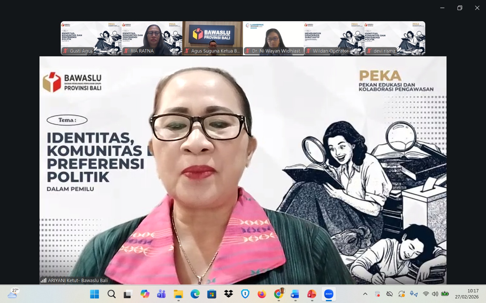 Gelaran Kegiatan Pekan Edukasi dan Kolaborasi Pengawasan (PEKA) Edisi ke-2 yang digelar Bawaslu Provinsi Bali