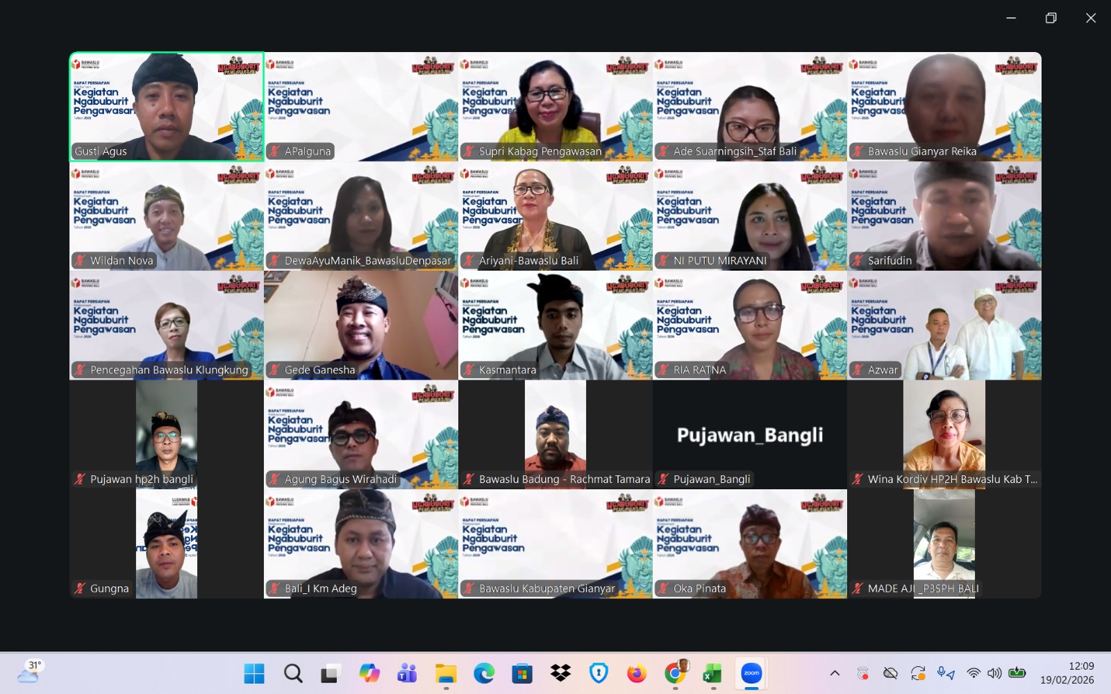 Rapat Pencanangan Ngabuburit Pengawasan Tahun 2026 di Bali, Kamis (19/02/2026).