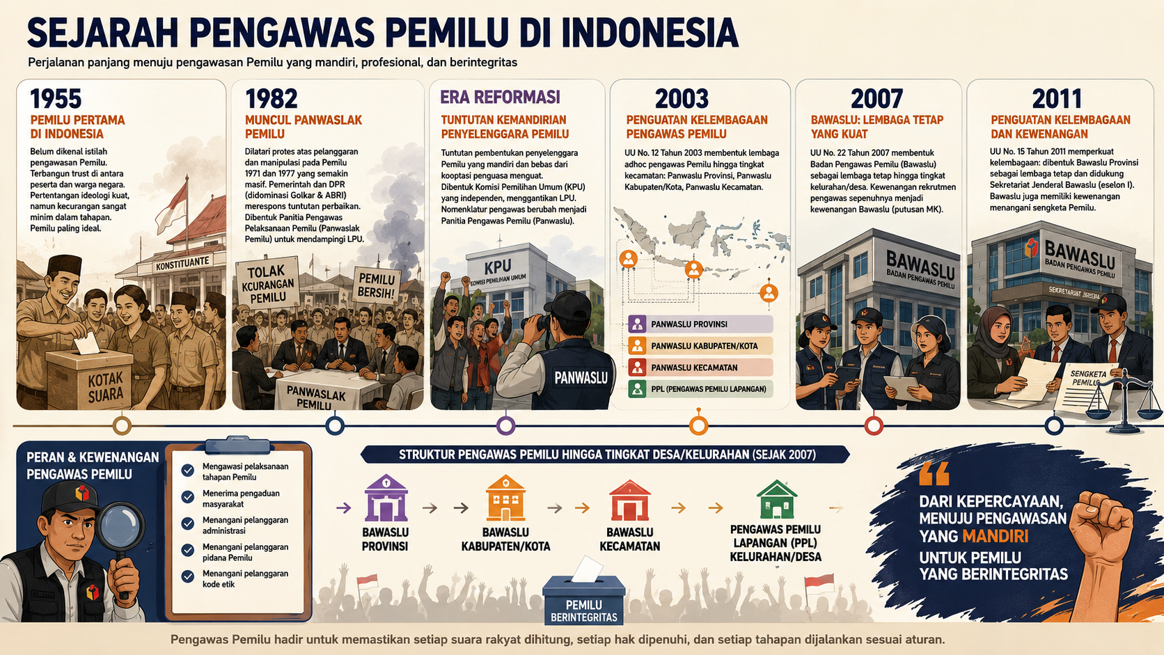 Sejarah Pengawasan Pemilu