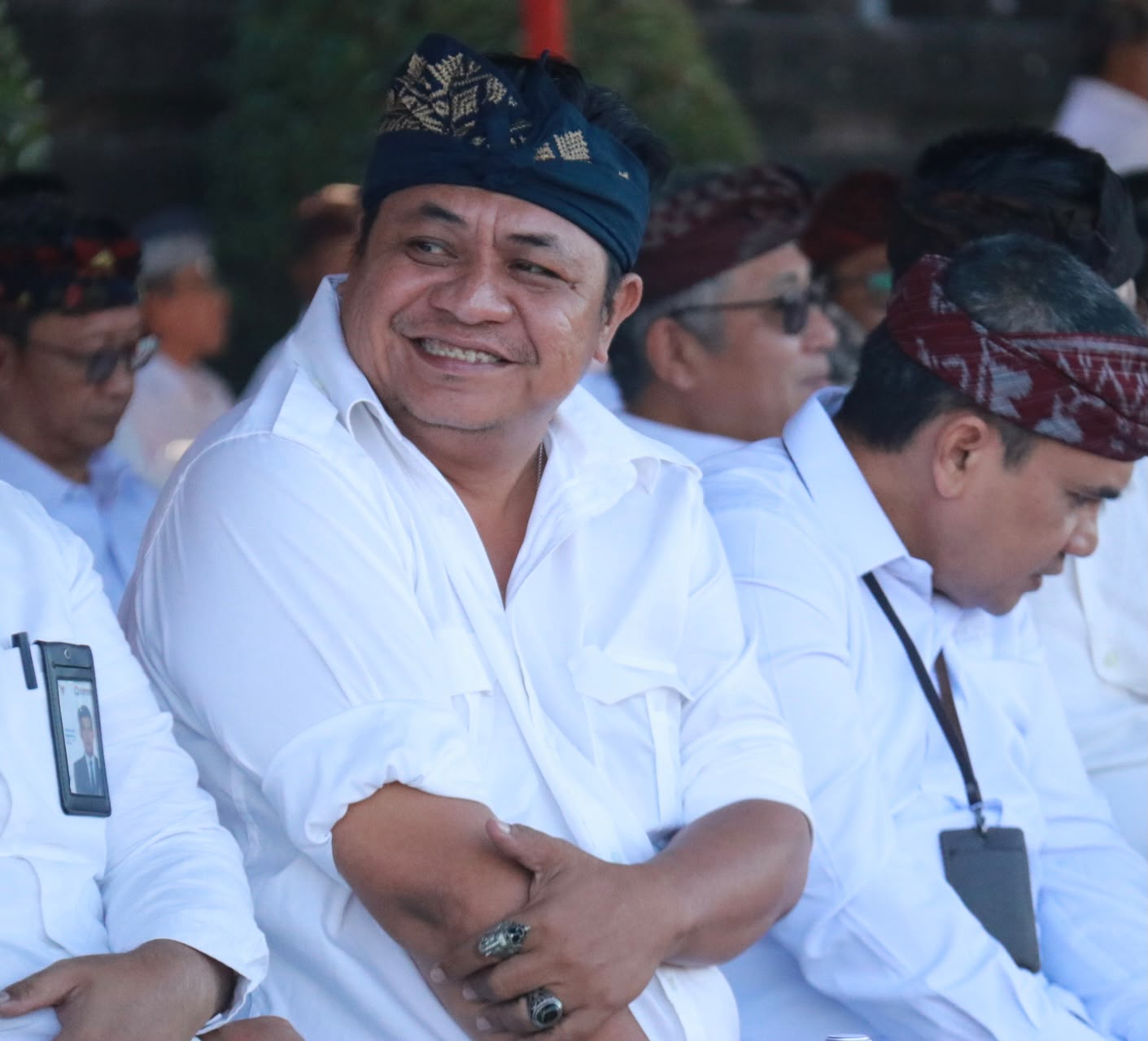 Kordiv SDMO dan Diklat Bawaslu Bali, I Nyoman Gede Putra Wiratma menghadiri Upacara Peringatan Hari Lahir Pancasila yang di laksanakan oleh Pemprov Bali