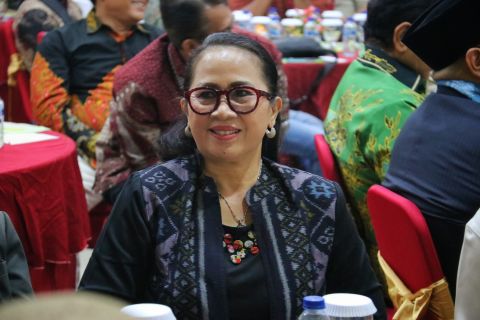 Kordiv P2H Bawaslu Bali, Ketut Ariyani saat hadiri Musyawarah Wilayah Kahmi Bali, Sabtu (136/2026)