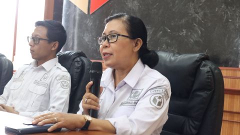 Ni Luh Supri Cahayani, saat mewakili pimpinan Bawaslu Bali dalam Rapat Koordinasi Penyelesaian Sengketa Proses Tahun 2026 