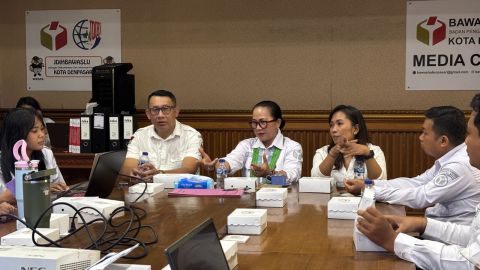 Rapat Manajemen Sumber Daya Manusia Pengawas dan Kesekretariatan Bawaslu Kota Denpasar bersama BKPSDM Kota Denpasar