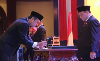 Pelantikan Bawaslu Kabupaten/Kota Se-Bali terpilih periode 2018-2023