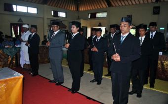 Pelantikan Panwaslu Kecamatan Se-Kabupaten Bangli Berjalan Hikmat 