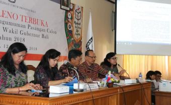 Rapat Pleno Terbuka Penetapan dan Pengumuman Pasangan Calon Gubernur dan Wakil Gubernur Bali Tahun 2018