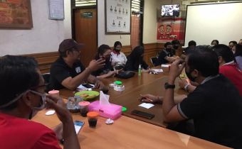 Pimpinan Bawaslu Bali melakukan supervisi terkait pengawasan tahapan Pencocokan dan Penelitian Daftar Pemilih Pemilihan Kepala Daerah tahun 2020 di Bawaslu Kabupaten Badung