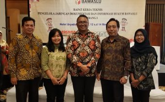 Bawaslu Bali Hadiri Kegiatan Rapat Kerja Teknis Pengelola Jaringan Dokumentasi Dan Informasi Hukum Bawaslu Gelombang I