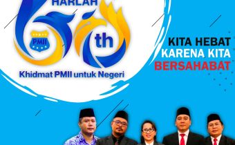 Ucapan Selamat dari Bawaslu Provinsi Bali atas Harlah PMII ke 60 tahun