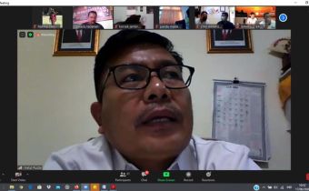 Kordiv Hukum, Humas dan Datin Bawaslu Bali mengadakan Rapat Daring dengan Kabupaten/Kota terkait Surat Edaran Ketua Bawaslu No 159