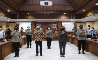 Sukseskan Pilkada Serentak Tahun 2020, Bawaslu Bali bersinergi dengan Kepolisian, Satpol PP, Polsus dan Pam Swakarsa