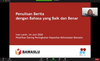 “Kuasai Bahasa, Kuasai Dunia” Lanjutan Peningkatan Kapasitas Kehumasan Bawaslu Provinsi