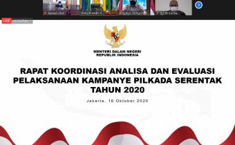 Bawaslu Bali mengikuti Rakor Daring Analisa dan Evaluasi Pelaksanaan Kampanye Pilkada Serentak Tahun 2020