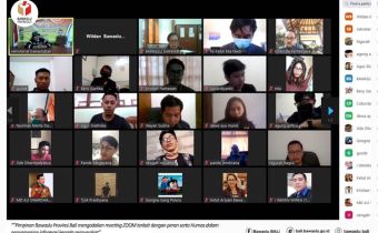 Live Meeting Kehumasan Dengan Bawaslu Kabupaten/Kota se-Bali