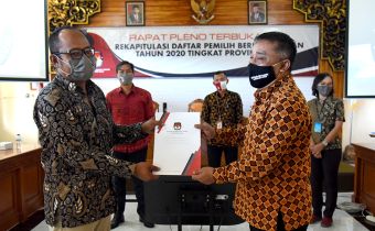 Rapat Pleno Terbuka Rekapitulasi Daftar Pemilih Berkelanjutan Triwulan II Tahun 2020