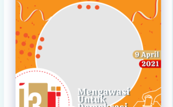 twibon untuk memperingati HUT Bawaslu yang ke-13.