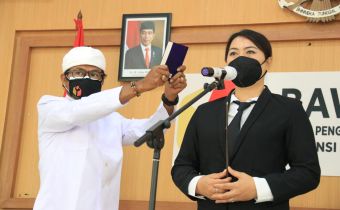 Lantik 17 Pejabat Bawaslu, Gunawan Harap Jadi Percepatan Satker di Kabupaten/Kota