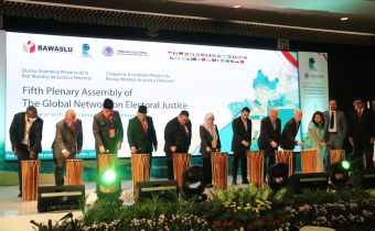 Buka Pleno Kelima GNEJ , Bagja Harap Pengadil Kepemiluan Lindungi Hak Pemilih