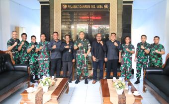 Audiensi Dengan Korem 163/Wira Satya, Widy Ingin Pastikan Purnawirawan TNI masuk Daftar Pemilih