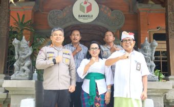 Dir Bimmas Polda Bali Sambangi Kantor Bawaslu Bali.