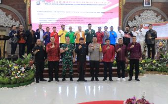 Bawaslu Bali Hadiri Deklarasi Damai Peserta Pemilu Dalam Rangka Mewujudkan Situasi Kamtibmas Yang Kondusif