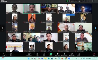 Tangkapan layar zoom pembahasan program kerja divisi pencegahan