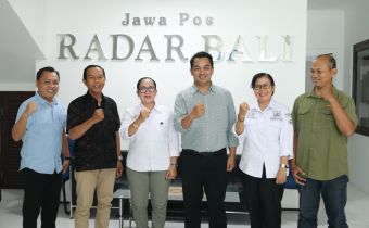 Kunjungan Media Bawaslu Bali dengan Radar Bali