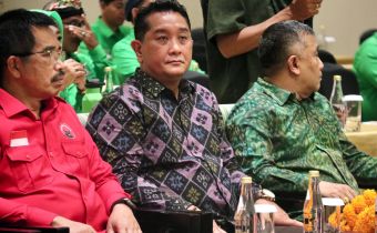 Ketua Bawaslu Bali, I Putu Agus Tirta Suguna saat ditemui dalam agenda pengukuhan DPW Partai PKB, Sabtu (7/2/2026) 
