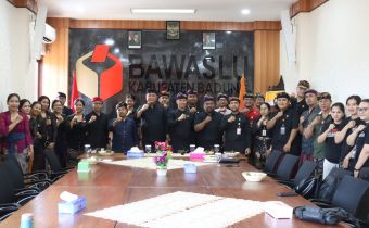 Bawaslu Bali melaksanakan Supervisi dan Monitoring Evaluasi (Monev) Konsolidasi Demokrasi di Kantor Bawaslu Kabupaten Badung
