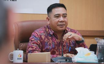 Kordiv PP Datin Bawaslu Bali, I Wayan Wirka saat rapat koordinasi penanganan pelanggaran dan mekanisme pembuktian dalam hukum pemilu, Selasa (28/4/2026)