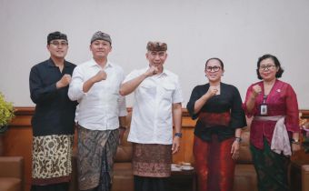 Bawaslu Bali menyambangi Badan Kepegawaian dan Pengembangan Sumber Daya Manusia (BKPSDM) Provinsi Bali