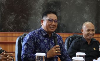 Kordiv PP Datin Bawaslu Bali, I Wayan Wirka saat menghadiri kegiatan Reformasi Birokrasi di Badung, Senin (11/8/2026)
